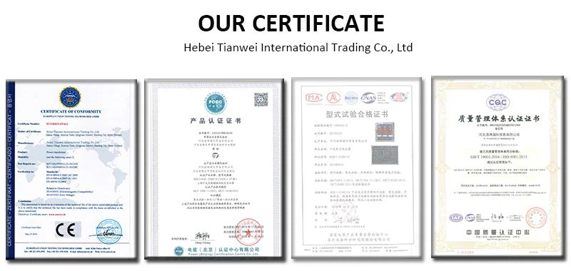 CERTIFICATE 800-400